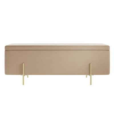 Tides Home Kola Ottoman Box Beige