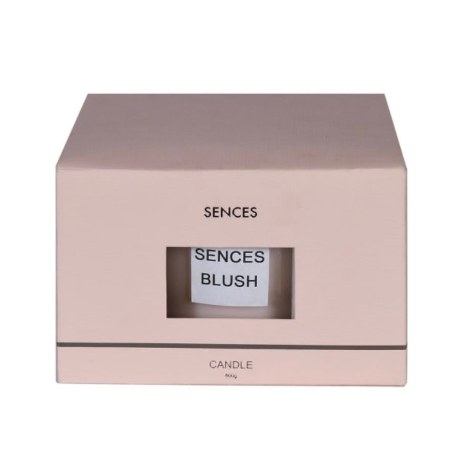 Sences Candle With Lid-Blush