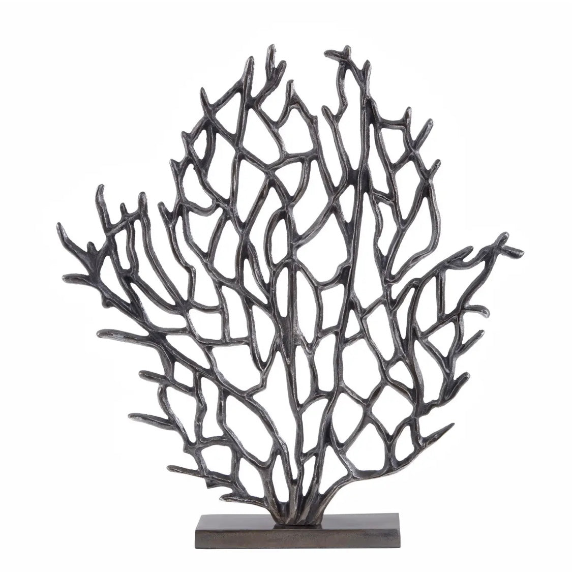 Coral Iron Effect Tree Sculpture