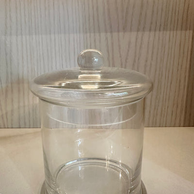 Small Glass Lidded Jar