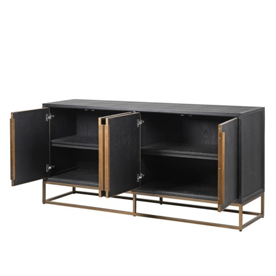 Charcoal Shagreen Sideboard