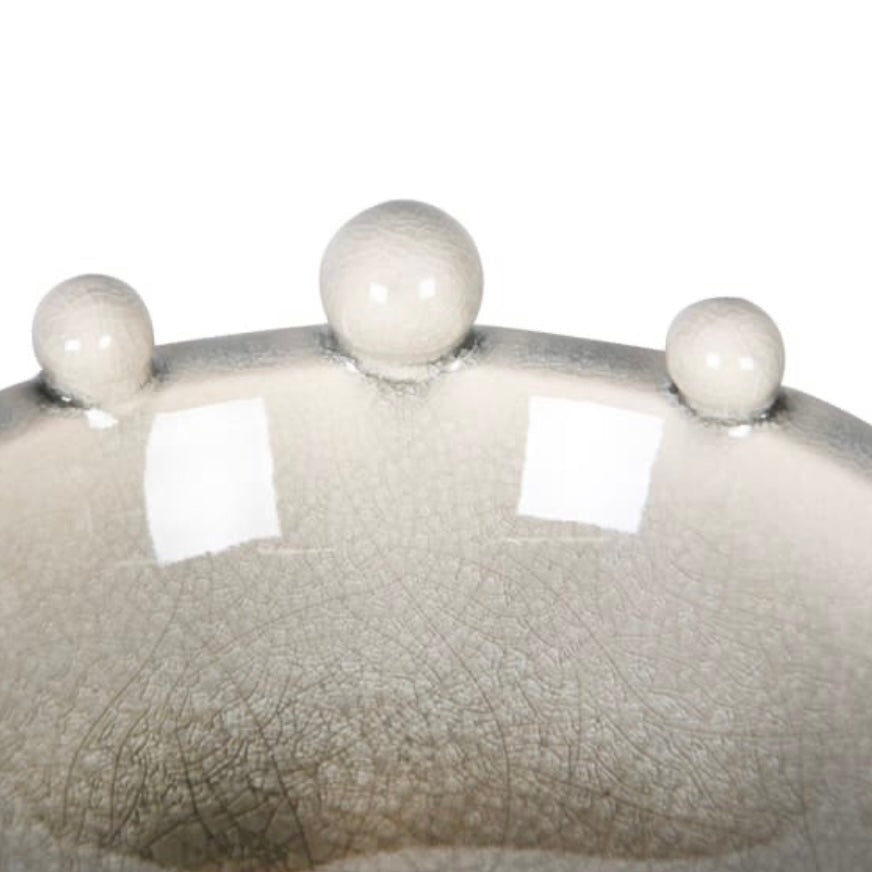 Mini Cream Trinket Bobble Bowl