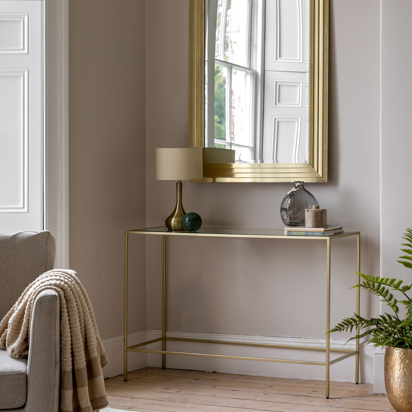 Rothbury Console Table Champagne
