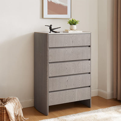 Mondello 5 Drawer Tall Chest Washed Oak
