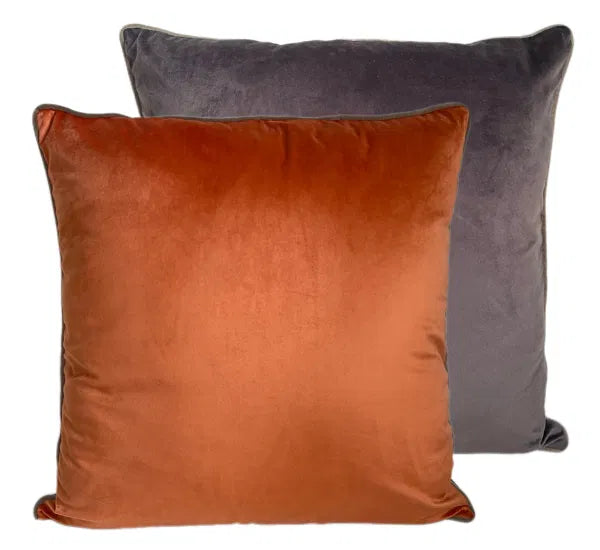 Paul Moneypenny Twofaced Orange/Choc Cushion
