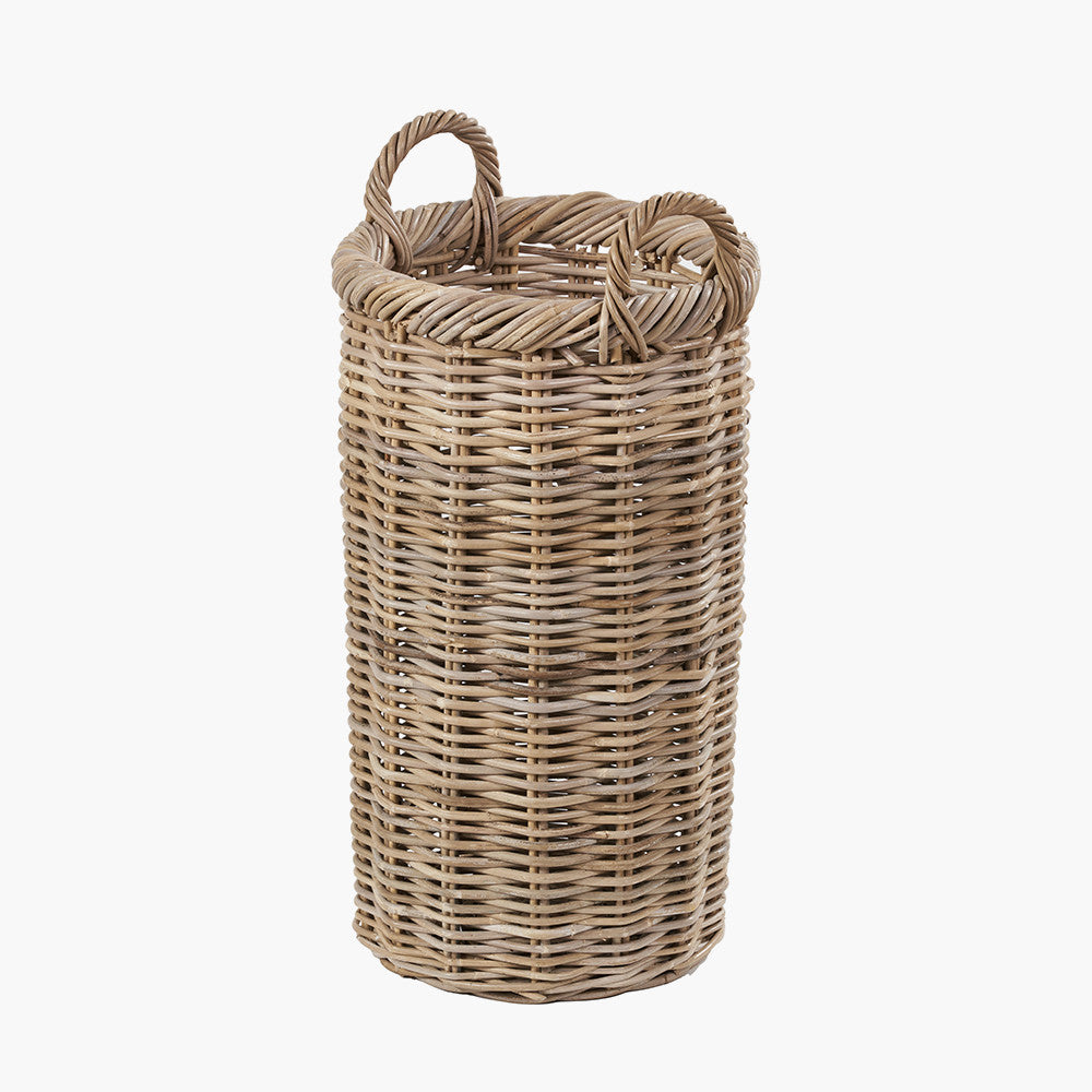 Grey Kubu Rattan Umbrella Basket