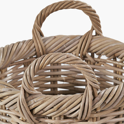 Grey Kubu Rattan Umbrella Basket
