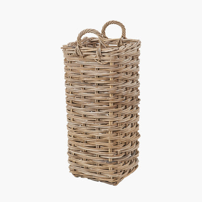 S/2 Square Grey Kubu Umbrella Baskets