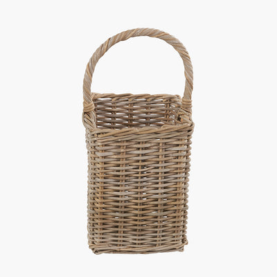 Grey Kubu Rattan Stair Basket Large