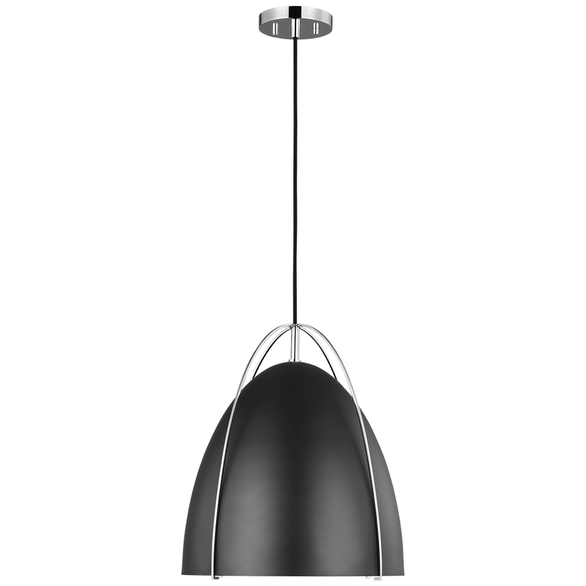 Norman One Light Pendant-Chrome