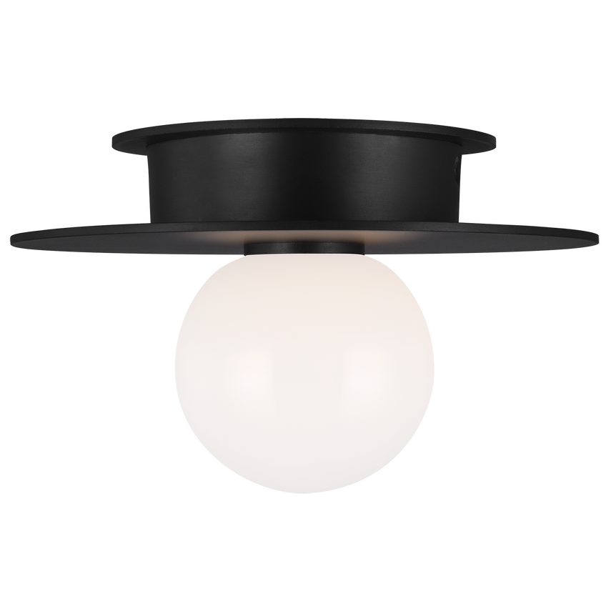 Nodes Small Flush Mount-Black