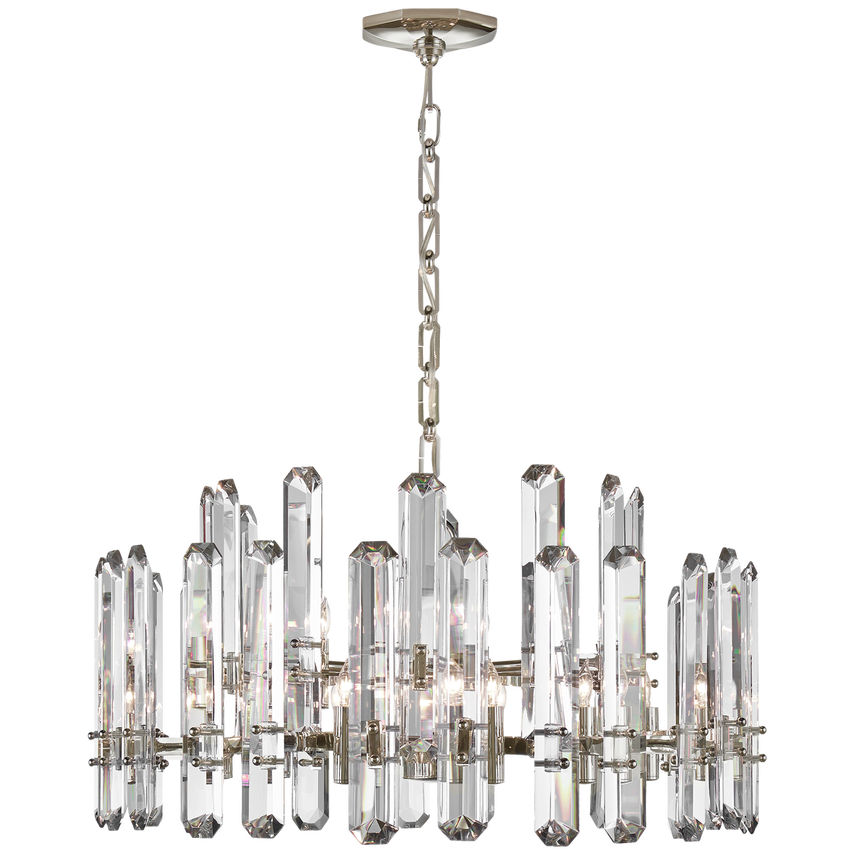 Bonnington Large Chandelier-Nickel