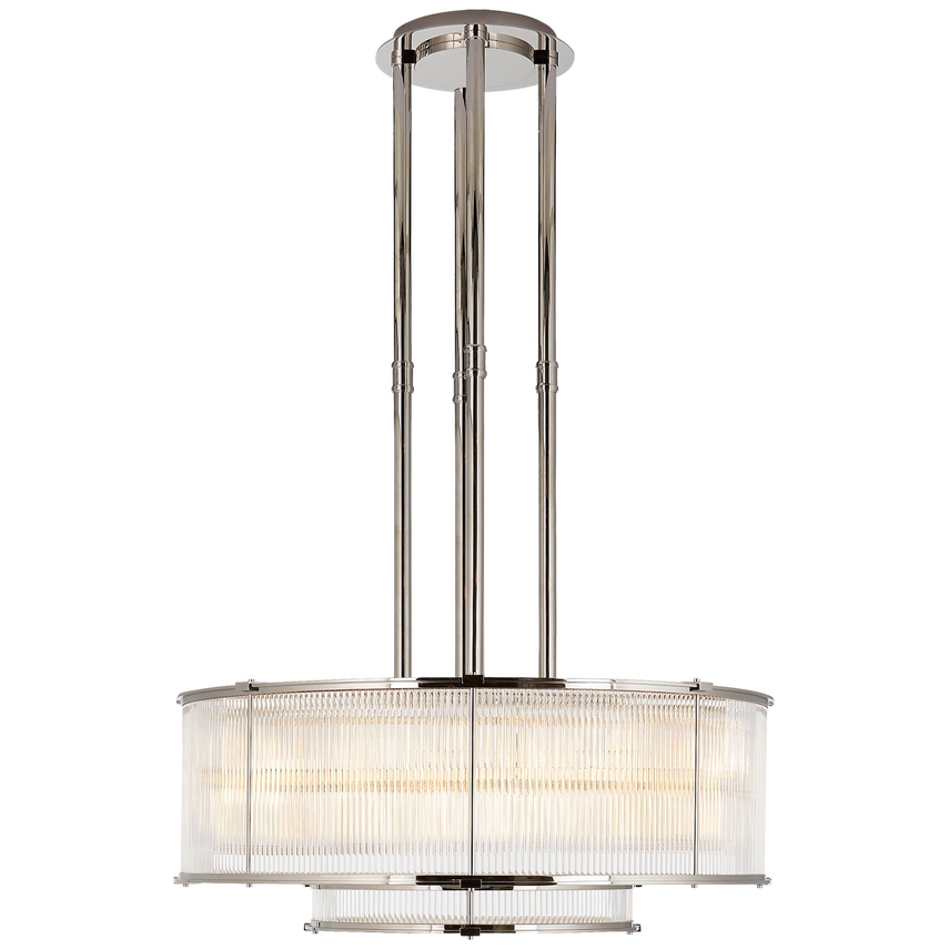 Allen Large Tiered Chandelier-Nickel