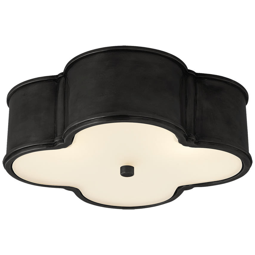 Basil 17" Flush Mount-Gun Metal