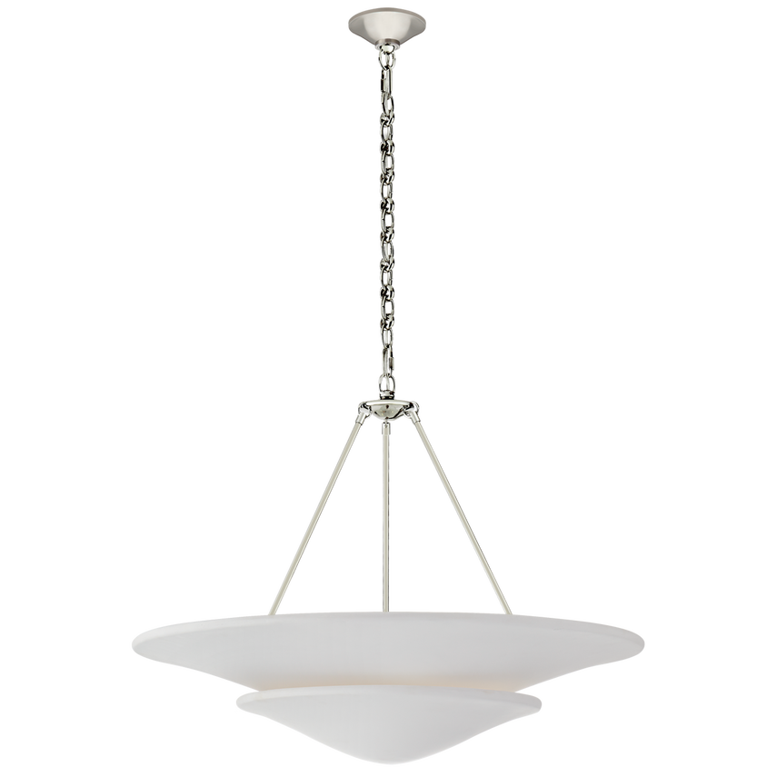Mollino Large Tiered Chandelier-Nickel