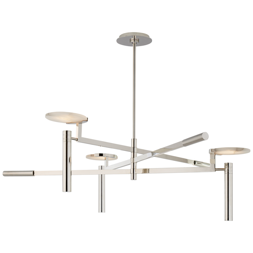 Melange Large Floating Disc Chandelier-Nickel