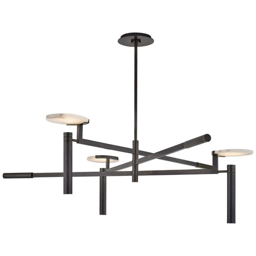 Melange Large Floating Disc Chandelier-Bronze