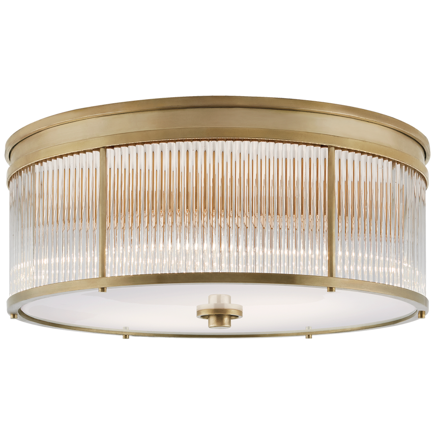 Allen Large Round Flush Mount-Brass