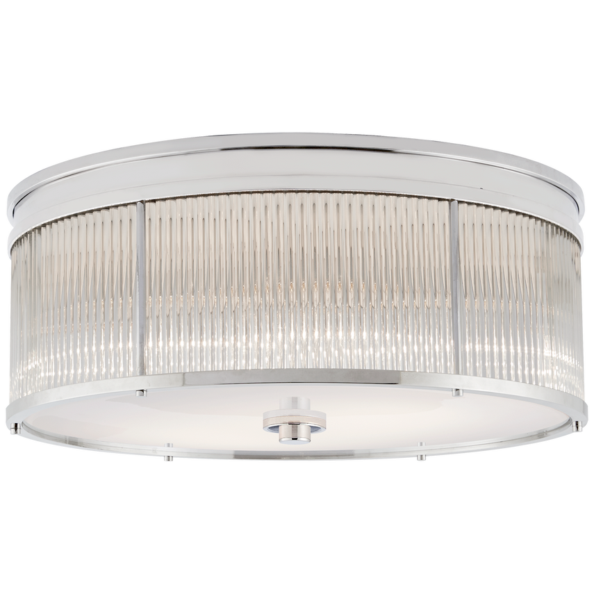 Allen Large Round Flush Mount-Nickel