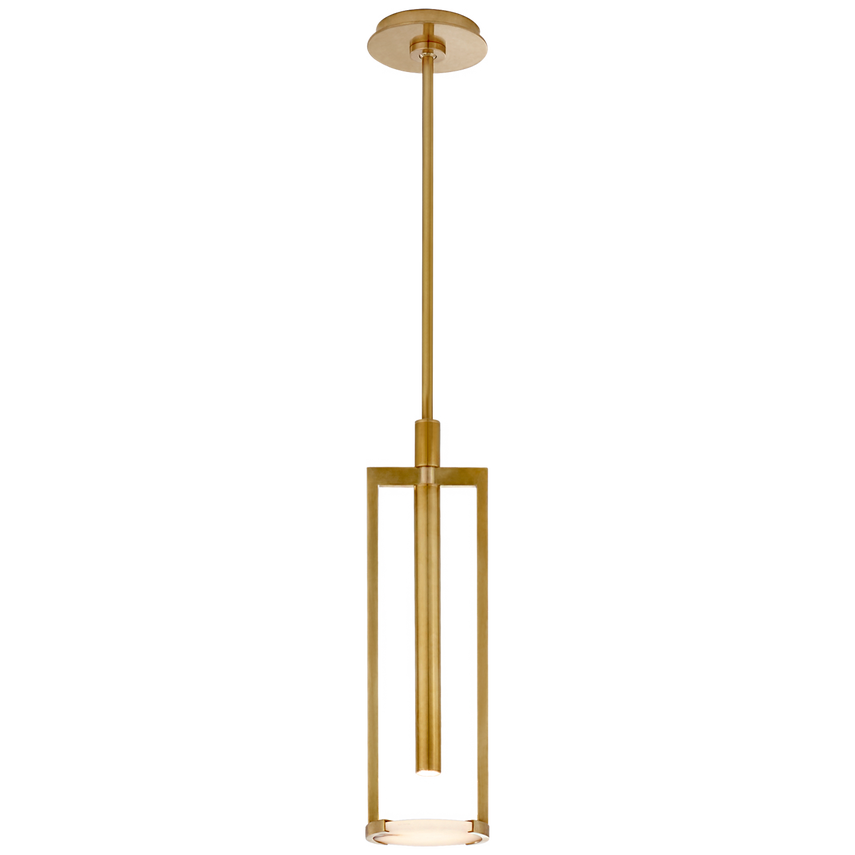 Melange Small Floating Disc Pendant-Brass
