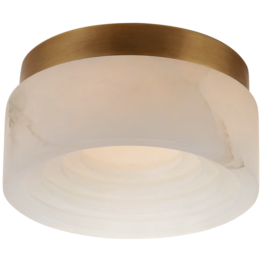 Otto 5" Solitaire Flush Mount-Brass