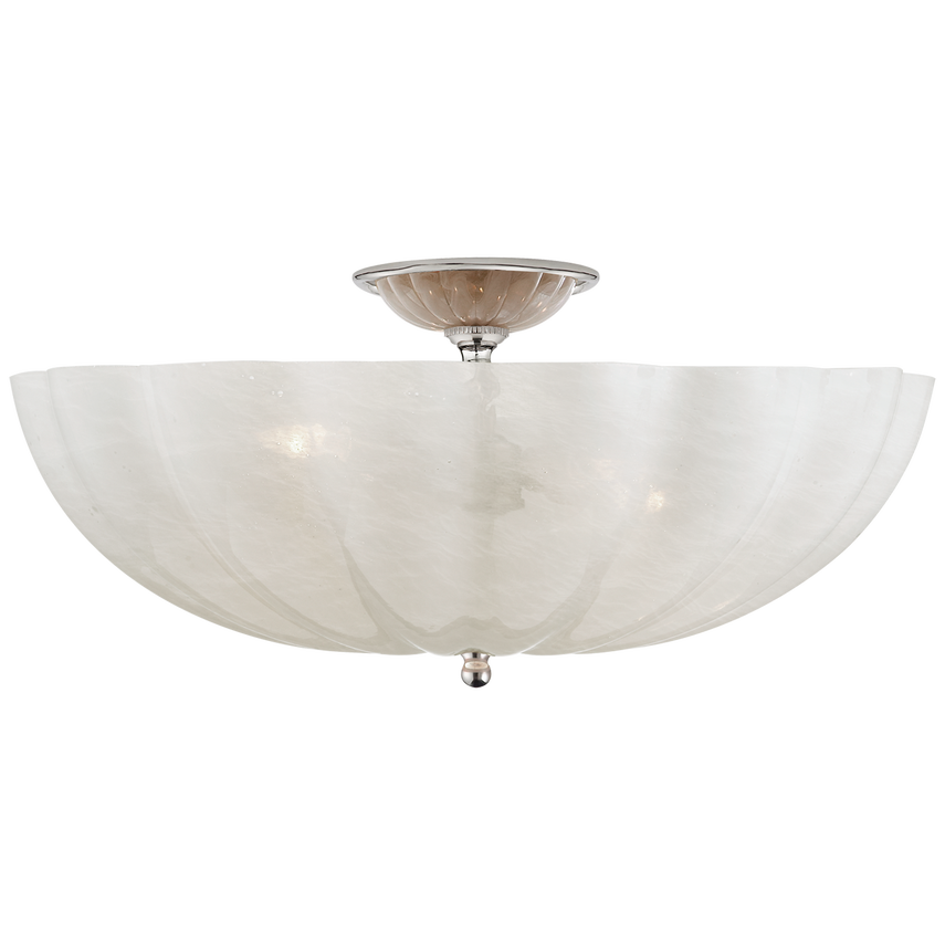 Rosehill Large Semi-Flush Mount-Nickel