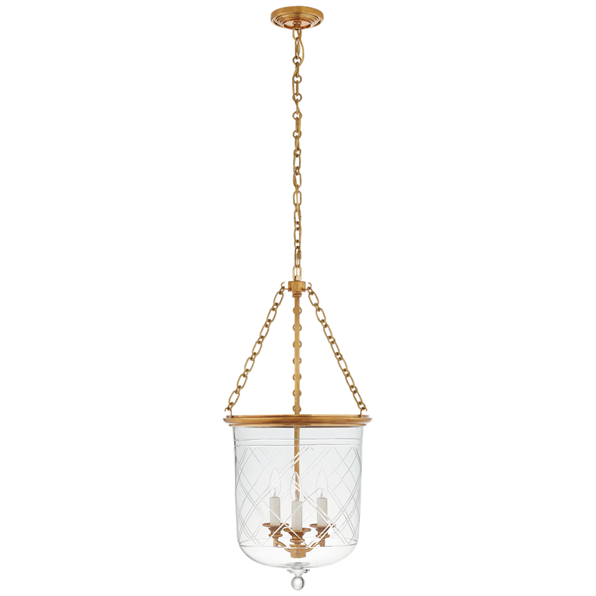 Cambridge Medium Smoke Bell Lantern-Brass