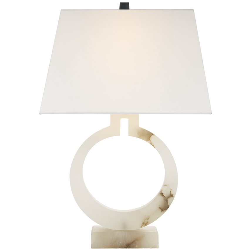 Ring Form Large Table Lamp-Alabaster