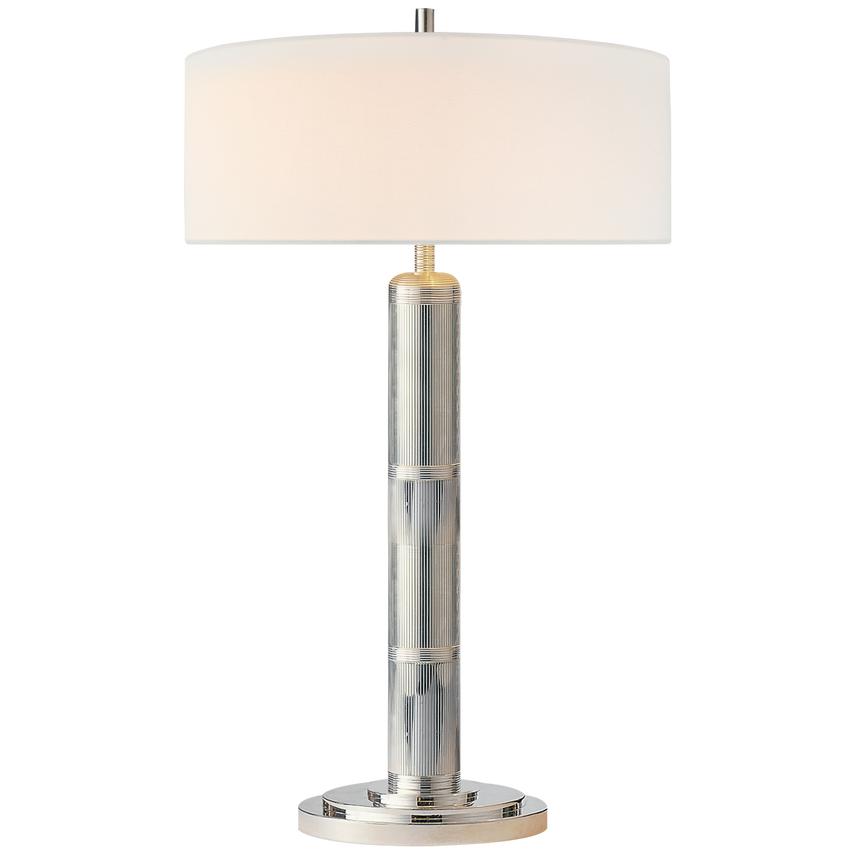Longacre Tall Table Lamp-Nickel