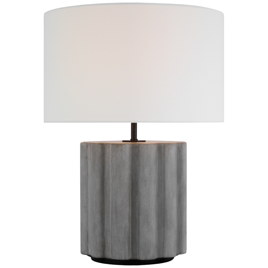Scioto Medium Table Lamp-Oyster