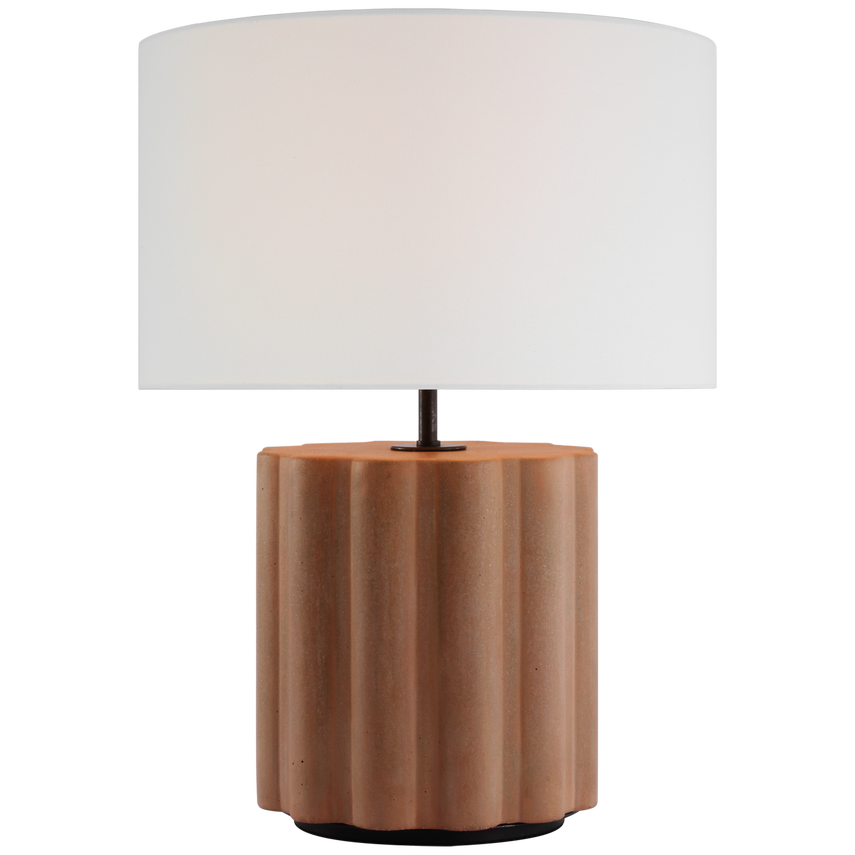 Scioto Medium Table Lamp-Terracotta