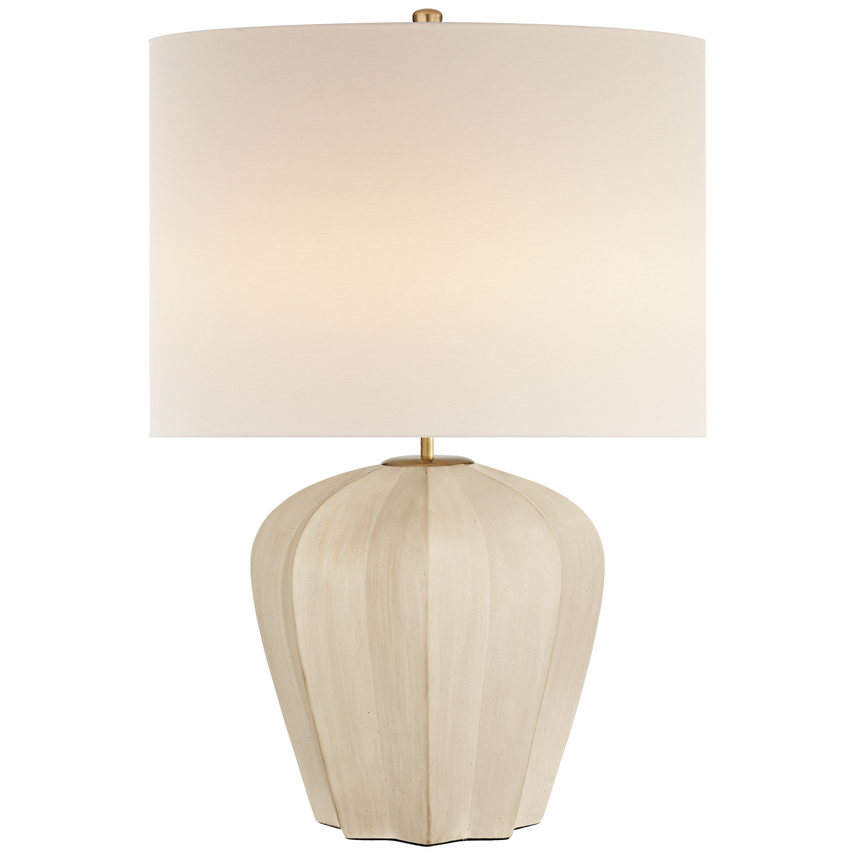Pierrepont Medium Table Lamp-Stone White