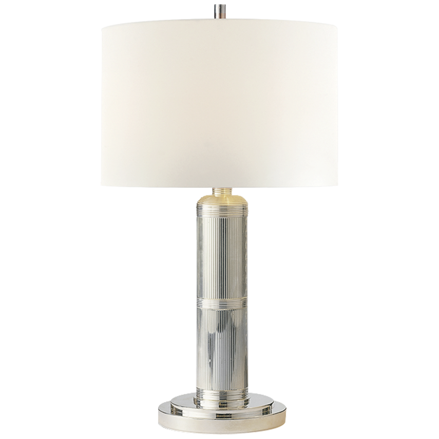 Longacre Small Table Lamp-Nickel