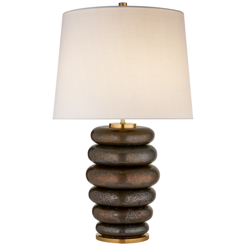 Phoebe Stacked Table Lamp-Bronze