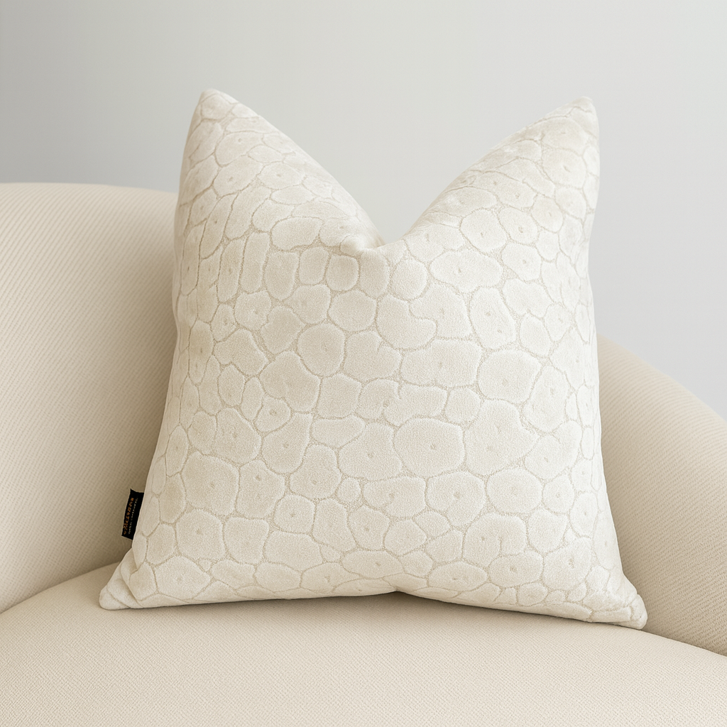 Malini Paul Moneypenny Spot On Ivory Velvet Cushions