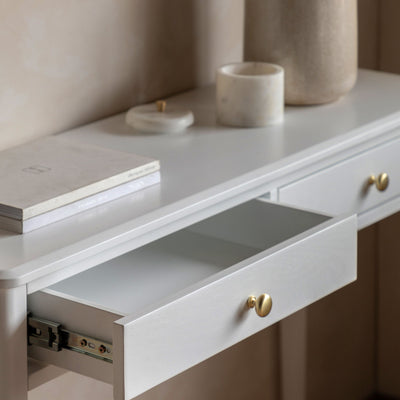 Acton 2 Drawer Console-White