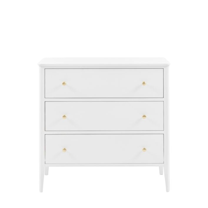 Acton 3 Drawer Chest-White