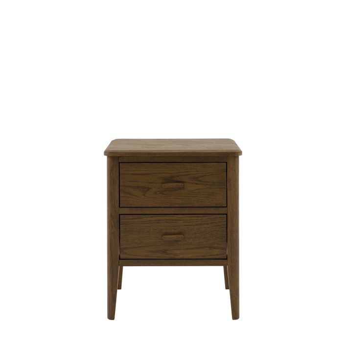 Camden 2 Drawer Bedside Walnut