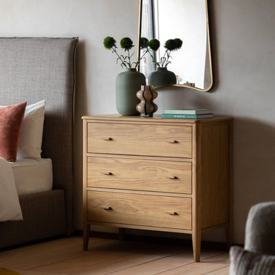 Camden 3 Drawer Chest Natural