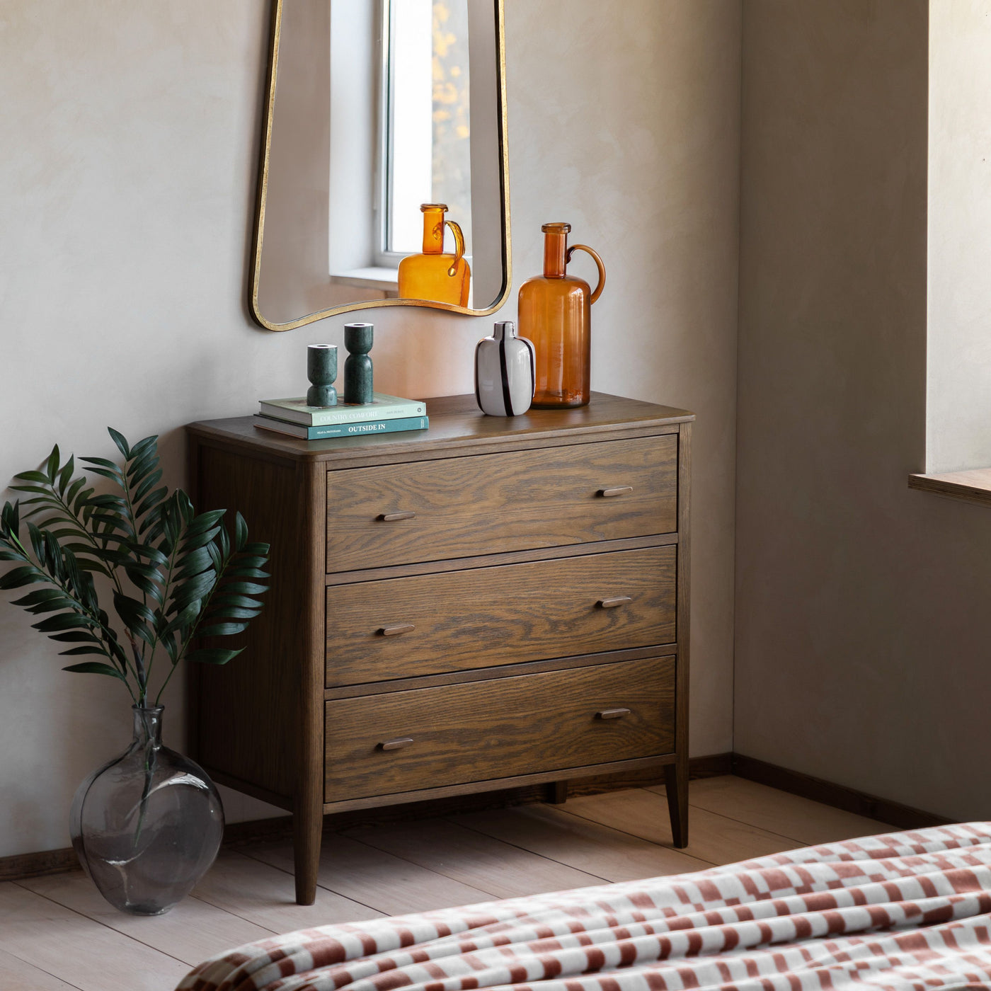 Camden 3 Drawer Chest Walnut