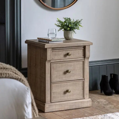 Vancouver 3 Drawer Bedside