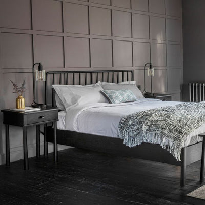 Wycombe 1 Drawer Bedside Black
