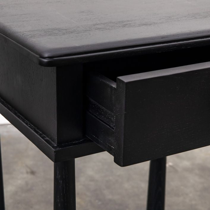 Wycombe 1 Drawer Bedside Black
