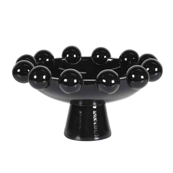 Black Footed Bubble Vase