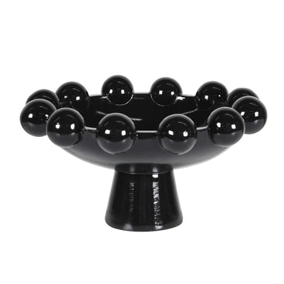 Black Footed Bubble Vase