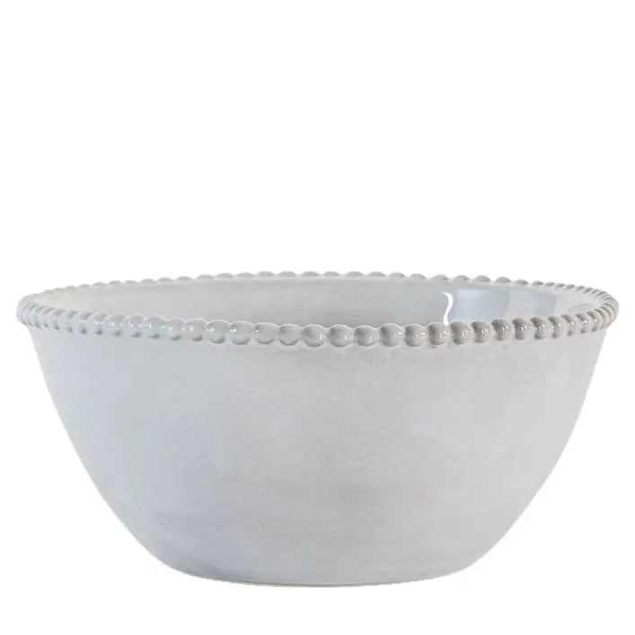 Organic Beaded Bowl White 4pk