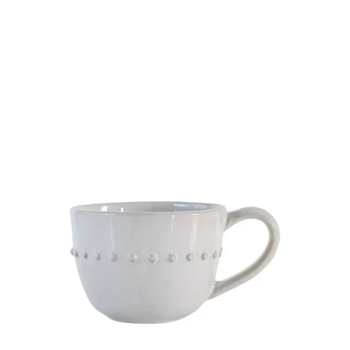 Organic Beaded Mug White 4pk