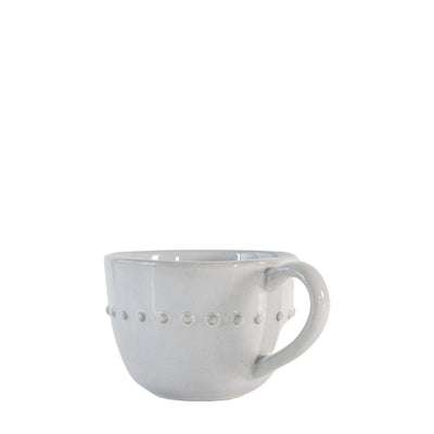Organic Beaded Mug White 4pk