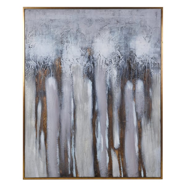 Handmade Abstract Gold Foil Canvas