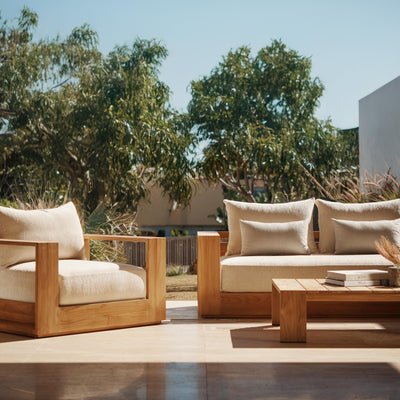 Andrew Martin Bora Swivel Chair Teak